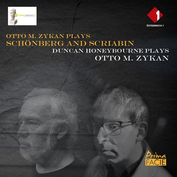 Otto M. Zykan plays Schoenberg and Scriabin, Duncan Honeybourne plays Zykan - album cover